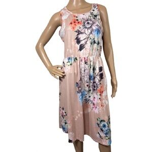 OURS Floral Sleeveless Dress Size M